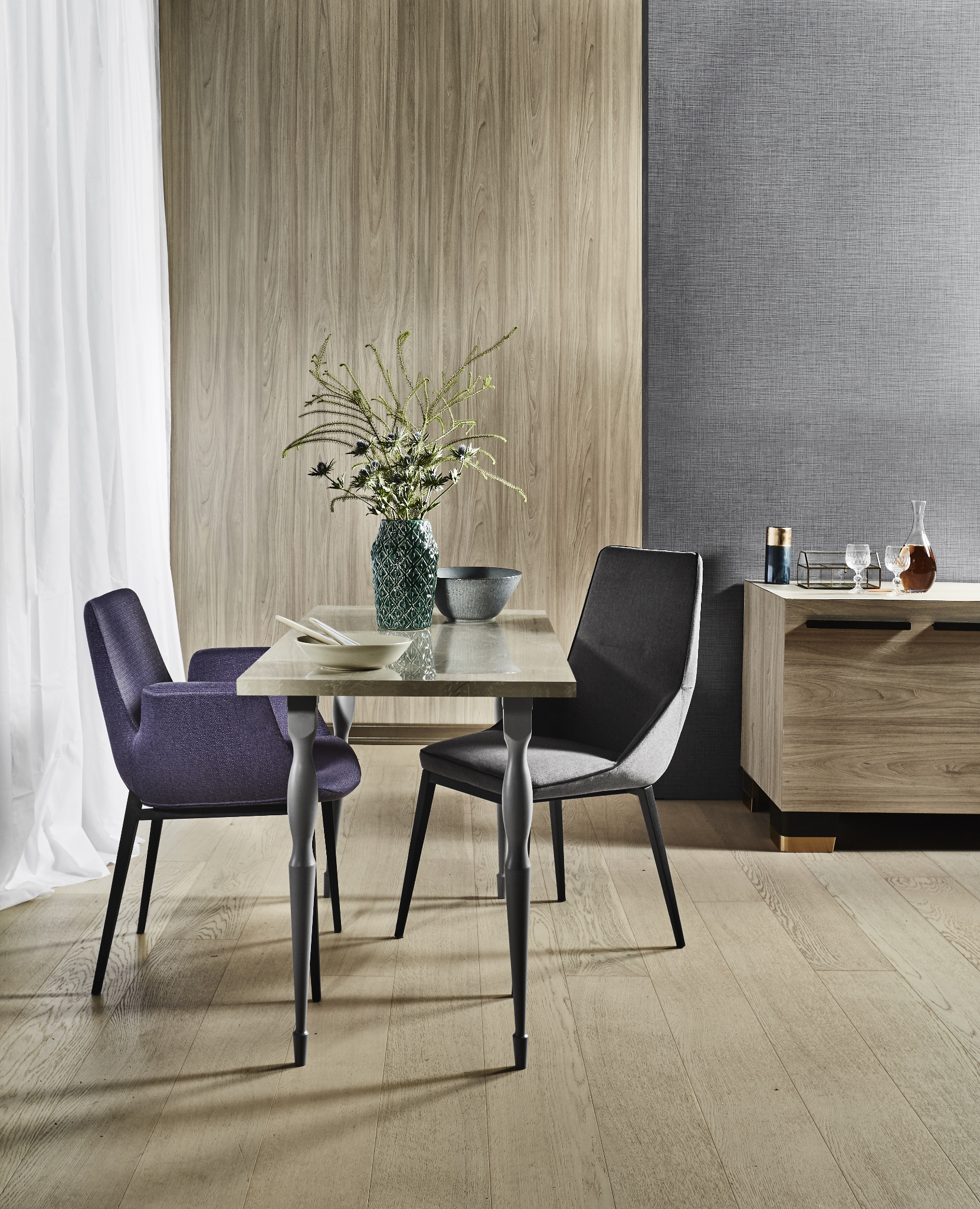 Prelaminated particle board for wardrobes