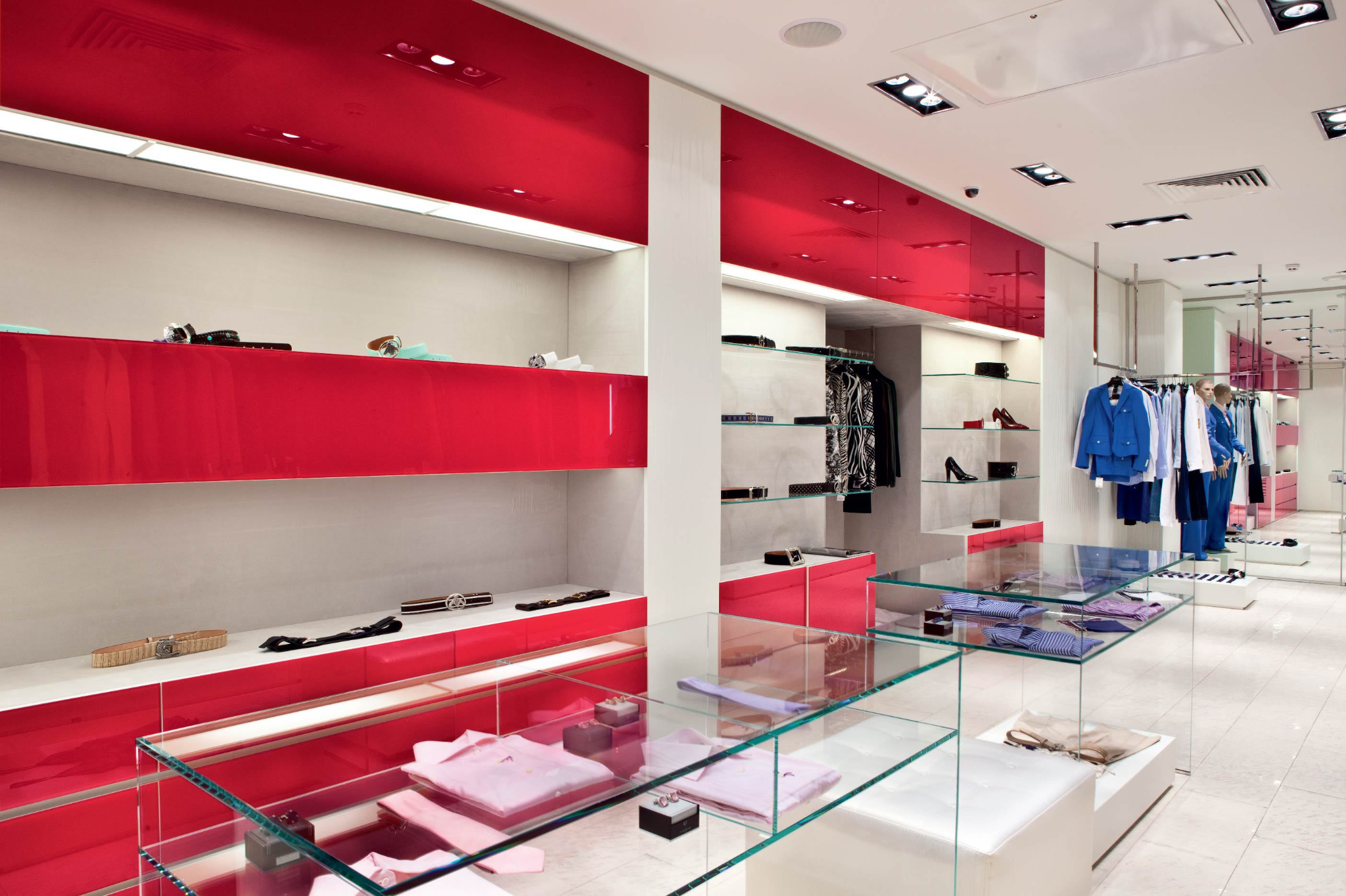 MFC panels in retail showroom displays