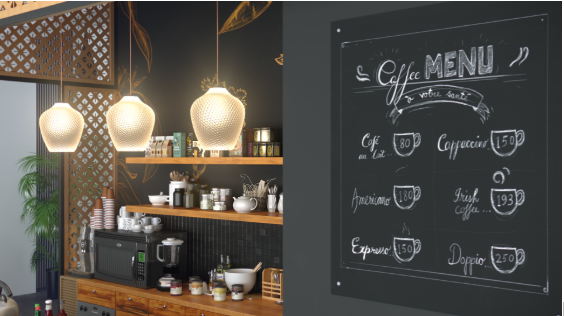 MFC panels in modern retail store shelving and displays design